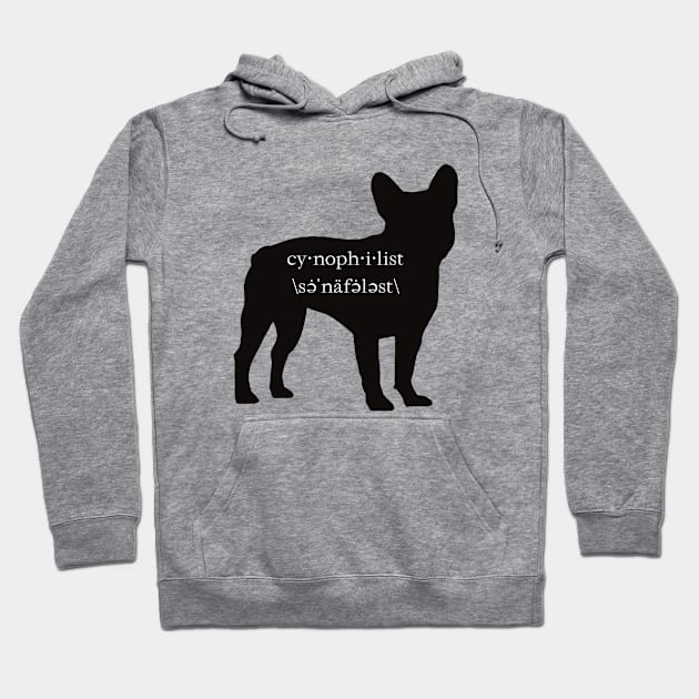 Encyclopaedia Passionum I: Cynophilist - Dog lover (French Bulldog edition) Hoodie by Improgism 